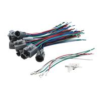 16mm-25mm Power Cable Socket Connector for Metal Push Button Switch 2-6 Wire Wiring, Stable Lamp Light 15cm Cable 1pcs(19MM A)