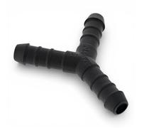 16mm / 5/8" Y-Piece Hose Joiner Barbed Connector Nylon PA6 Hose Repair Fitting Mender Chemical Resistant