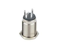 16mm 5 Pin Power LED Illuminated Stainless Steel Metal Push Button Round Switch With 12v Blue Led IDGTTLDF(Power LED,24V)