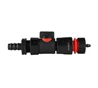 16mm Barbed Joiner Kit With 3/4" Bspf Click Lock Quick Connect Valve And 4mm Micro Barb Hose Connector