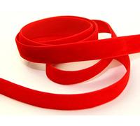 16mm Berisford Velvet Ribbon 9629 Red - per metre