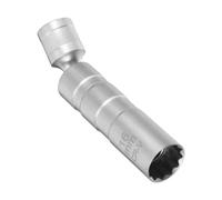 16mm Chrome Vanadium Spark Plug Socket 3/8" Drive Magnetic Long Reach | Wear-resistant Thin Wall Design, Precision Fit for Automotive Repair, Built-in Magnet for Secure Hold