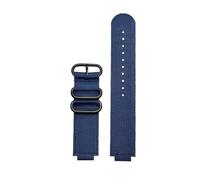 16mm Convex Mouth Strap Compatible With Casio G-Shock GM110 GM2100 GA900 GA-800 GA110 GBA-800 Men Modified Nylon Canvas Watchband Bracelet(Blue black)