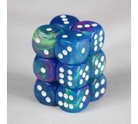 Chessex Festive 16mm D6 Dice Block Hexahedron 12 Pieces for Ages 14+ and Up