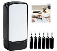 16mm Data Defe/nder Roller Stamp,Confidential Address Blocker Stamp for Identity Theft Protection,Privacy Stamp Roller for Mail with 6 Refills,Personal Data Security,Personalised Stamper (Black)