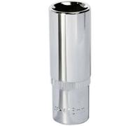 16mm Deep Drive Socket - Chrome Vanadium Forged Steel With 3/8" Square Drive