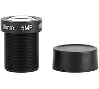 16mm Fixed Focal Board Lens, 5MP HD CCTV Security Camera Wide Angle Lens, Standard M12x0.5 Screw Connector Camera Replacement Parts