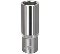 16mm Forged Steel Deep Drive Socket - 3/8" Square Drive - Chrome Vanadium Socket