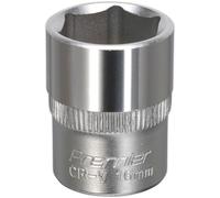 16mm Forged Steel Drive Socket - 3/8" Square Drive - Chrome Vanadium Socket