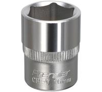 16mm Forged Steel Drive Socket With 3/8" Square Drive And Chrome Vanadium Finish