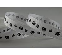 16mm Grosgrain Paw Feet Ribbon x 20 Metres!!