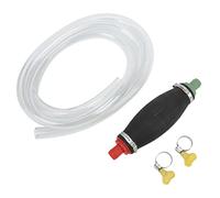16mm Hand Siphon Pump, Manual Siphon Pump for Gasoline Fuel Water Transfer, 2m Hose with Chuck Locks, Multi Purpose Syphon Pump for Cars Motorcycles Trucks Lawn Mowers