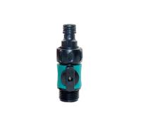 16mm Joint 1/2 Inch to 16mm Quick Connector with Valve Garden Irrigation System Fast couplings Accessories Garden Supplies 1 Pcs(3I4 M to Nipple)