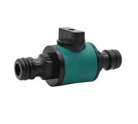 16mm Joint 1/2 Inch to 16mm Quick Connector with Valve Garden Irrigation System Fast couplings Accessories Garden Supplies 1 Pcs(Double Nipple)