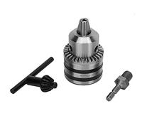 16mm Key Type Drill Chuck 3.0 to 16mm Capacity 1/2 20 UNF Thread Hex Head Adapter for Power Tool Conversion