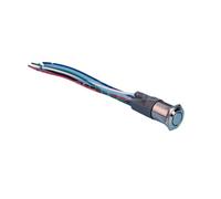 16mm LED ring illuminated IP67 ON-OFF latching metal push button switch with harness 150mm wire IDGTTLDF(12V White LED,36v)