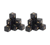 16mm Math Operation Dice Set 20Pcs Educational Classroom Teaching Supplies Plastic Calculation Dice for Kids Teachers Homeschooling (Black)