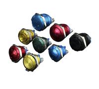 16mm metal button switch full oxidation self reset button inching switch screw foot high flat start stop IDGTTLDF(Sphere,16MM_BLUE)