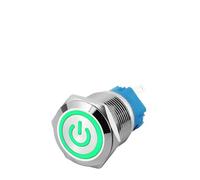 16mm Metal Push Button LED Light Momentary Latching Car Engine Power 3-6Vreset Switch 1Pcs(8)