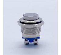 16mm Metal Push Button Switch IP65 Nickel Brass Press Self-reset 1NO 1Pcs(High Head)