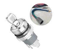 16MM Metal Toggle Switch with Socket Waterproof LED Light Self-locking 2 Position On OffButton Switch 10A 5V 12V 220V