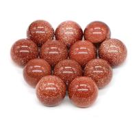 16mm Mini Crystal Balls Stones Pocket Spheres Chakra Globe Bead Mineral Gems Specimen Home Decor(Color-29,20 PCS)