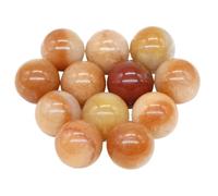 16mm Mini Crystal Balls Stones Pocket Spheres Chakra Globe Bead Mineral Gems Specimen Home Decor(Color-30,5 PCS)