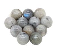 16mm Mini Crystal Balls Stones Pocket Spheres Chakra Globe Bead Mineral Gems Specimen Home Decor(Color-17,20 PCS)