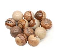 16mm Mini Crystal Balls Stones Pocket Spheres Chakra Globe Bead Mineral Gems Specimen Home Decor(Color-25,5 PCS)