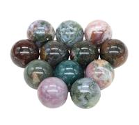 16mm Mini Crystal Balls Stones Pocket Spheres Chakra Globe Bead Mineral Gems Specimen Home Decor(Color-16,50 PCS)