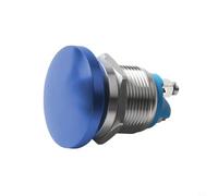 16mm Momentary Push Button Switch, Mushroom Head with Screw Feet, for Various Electrical Projects and Installations (red)