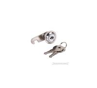 16mm Nickel Plated Cam Lock - Silverline 217776 - cam lock 16mm silverline 217776