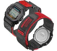 16mm Nylon Watch Band for CASIO GA-100/110/120/150/200/201/300/310/400/700/710, DW5600/5000/5300/5700/6900 Series, 2 Sizes (S/M), Quick Release Strap