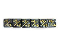 16mm Plus Minus Operation Dice, 6-Sided Arithmetic Math Dice Set for Educational Teaching, Classroom Games and Math Practice 6pcs