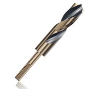 16mm Reduced Shank Twist Drill Bit HSS Cobalt Masonry High Speed Steel 4341 Cutting Diameter Drilling Bits with 10mm Round Shank for Stainless Steel Aluminum Alloy Metal Copper Plastic Woodworking