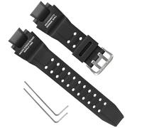 16mm Replacement Silicone Watch Band for Casio GW-4000/GA-1000/GW-A1000/GW-A1100 - Durable Waterproof Men's Watchband Replacement, Casio G Shock Watch Bands (Black)