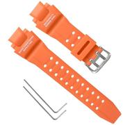 16mm Replacement Silicone Watch Band for Casio GW-4000/GA-1000/GW-A1000/GW-A1100 - Durable Waterproof Men's Watchband Replacement, Casio G Shock Watch Bands (Orange)
