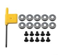 16mm Round Carbide Tool Inserts with Screws for DIY Woodworking Perfect for Small to Medium Hollowing Projects