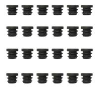 16MM Round Plastic Plugs,Round Plastic End Caps in 24pcs,Chair Leg Pipe Tube Insert Blanking Cover,End Cover Caps for Furniture,Tables,Chairs