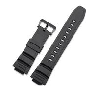 16mm Silicone Resin Watch Strap, Compatible With Casio MCW-100H MCW-110H W-S220 HDD-S100 WV-200 AE-2000 AE-2100 5434, Men Wristwatch Replacement Accessories