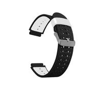 16mm Silicone Watch Band Strap Fit For Casio G Shock AW-590 591 AWG-M100A M100B AWG-M100 G-7700 AWG-100 AWG-101(Black white)