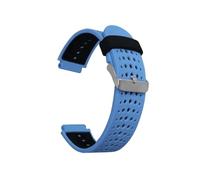 16mm Silicone Watch Band Strap Fit For Casio G Shock AW-590 591 AWG-M100A M100B AWG-M100 G-7700 AWG-100 AWG-101(Skyblue black)