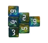 16mm Six Sided Dices Acrylic Game Dices Classroom Colorful Teaching Dices Educational Counting Toy Math Learning Tool