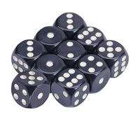 16mm Six Sided Dices Acrylic Game Dices Classroom Colorful Teaching Educational Counting Toy Math Learning Tool Rounds Corner Set Small Colorful Cubes With Number Dots Playings Square Block