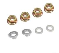 16mm Steel E-Bike Hub Motor Nuts with Safety Washer, 3000W-12000W Rear Hub Motor Compatibility, Load-Distributing, Anti-Loosening, for Electric Bike Maintenance and Upgrades(gold)