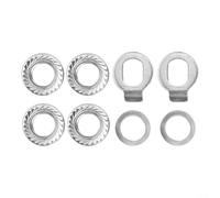 16mm Steel E-Bike Hub Motor Nuts with Safety Washer, 3000W-12000W Rear Hub Motor Compatibility, Load-Distributing, Anti-Loosening, for Electric Bike Maintenance and Upgrades(silver)