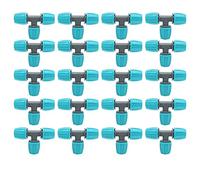 16mm Tee Pipe Connector PE Irrigation Tubing Tee Durable Water Pipe Fittings for Greenhouses Gardens 20PCS 9.3x6CM