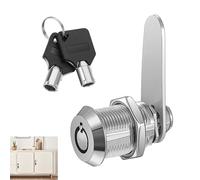 16mm Tubular Cam Lock Thread, Cabinet Lock with Keys Alike Zinc Alloy Cylinder Security for Cabinets Mailbox Drawers Cupboards Letterbox Office Furniture and Industrial Enclosures