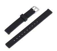 16mm Waterproof Silicone Band for Watch Comfortable Wristband Watch Strap Skin-friendly Material Black Elevate Your Style Suitable for Birthday and Wedding