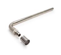 16mm x 15mm WRAS Approved Copper Press Radiator Elbow Fitting - Plated Heating Pipe Connector for Plumbing & Central Heating Systems